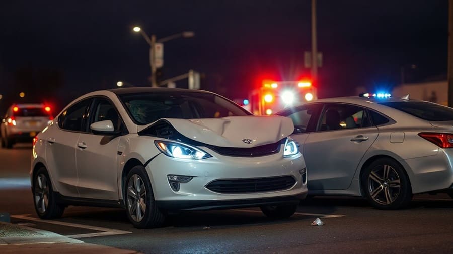 What happens if a driverless car crashes