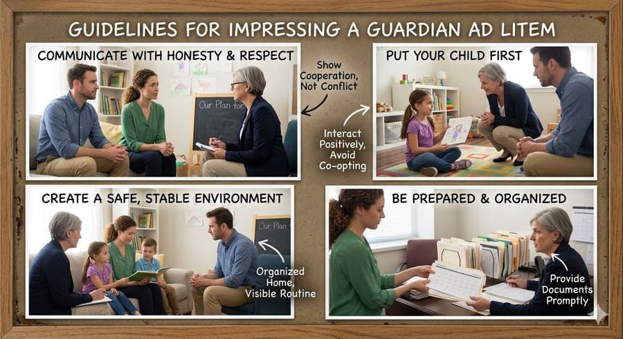How to impress a guardian ad litem